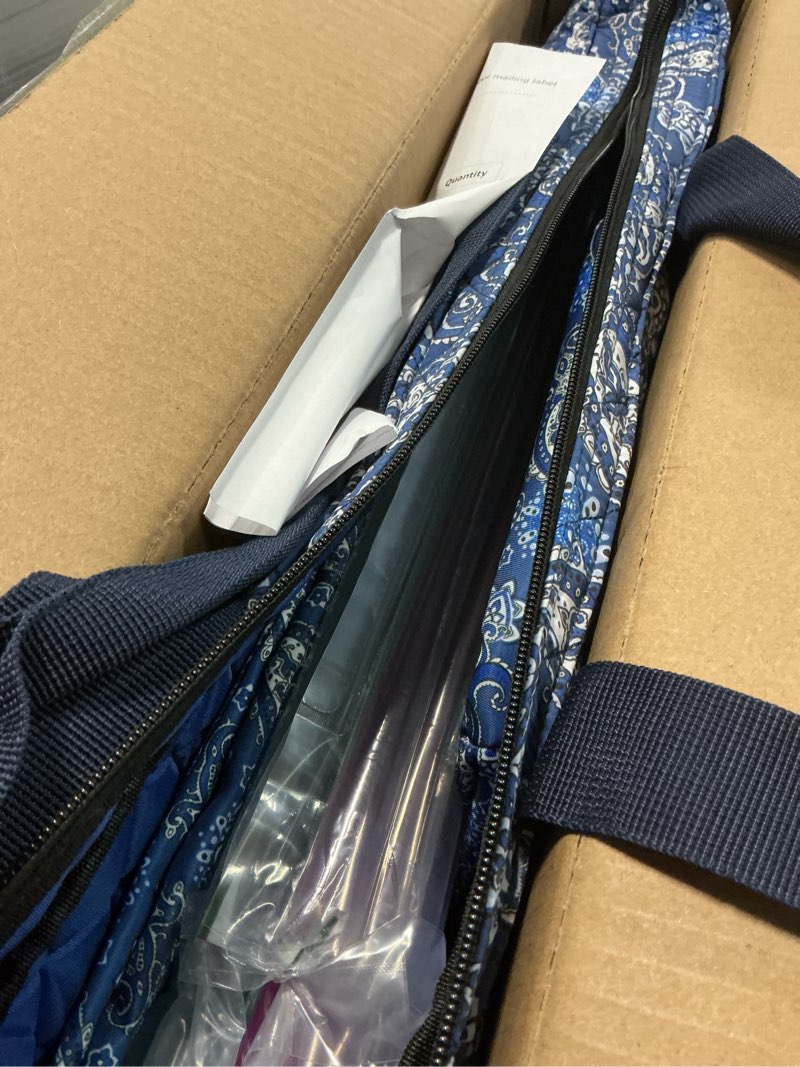 Condition photo showing Good Condition for American Mahjong Game Set, 166 Blue Tiles (1.2”), 4 All-in-One Color Rack/Pushers & Drawstring Bag, Complete Mahjong Sets with Blue Printed Carrying Bag and Mahjong Tile Set Accessories