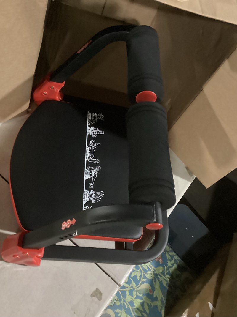 Condition photo showing As Is for Ab Machine Ab Workout Equipment Sit Up Machine & Exercise Equipment Ab Crunch Machine for Stomach Workout Ab Core Trainer Abdominal Machine for Home Gym with Resistance Bands Red