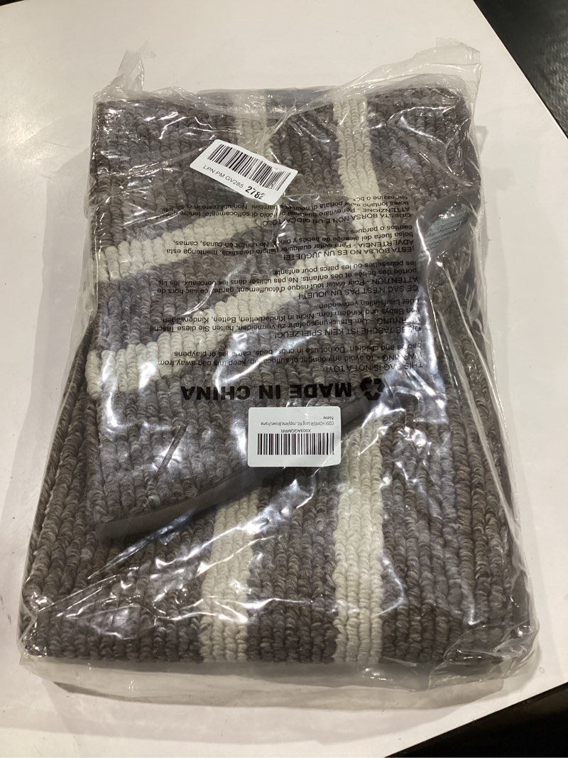 Condition photo showing Good Condition for cosy homeer long kitchen floor mats for in front of sink super absorbent kitchen rugs and mats 24"x48" non-skid kitchen mat standing mat washable,polypropylene,brown,frame brown 24"x 48 "