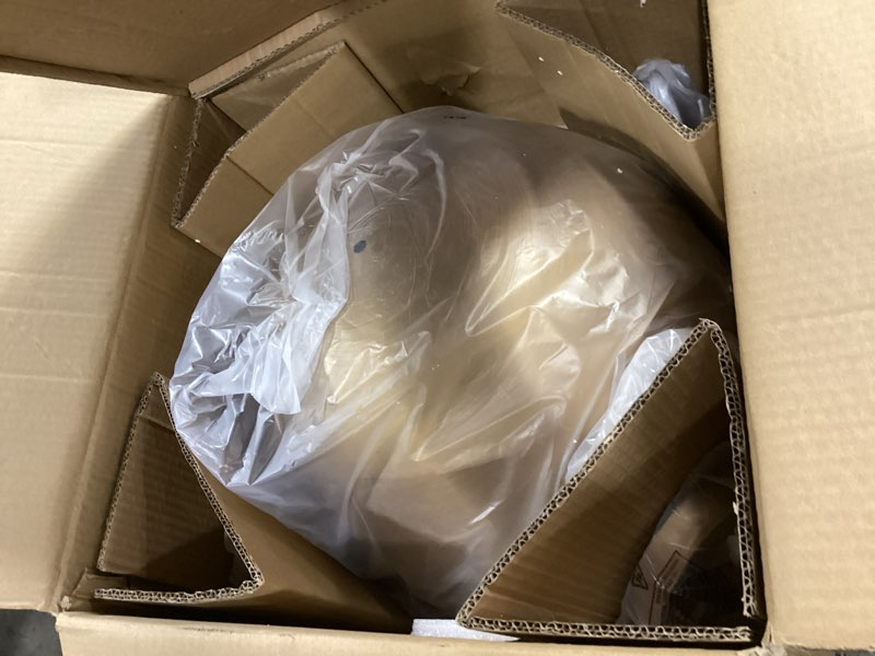 Condition photo showing Good Condition for 16" Dome Gold Pendant Light, Farmhouse Pendant Lights for Kitchen Island, Modern Adjustable Hanging Lamp for Dining Room Living Room Hallway Cafe Bar 2 Pack Bronze Gold 16"-2 Pack