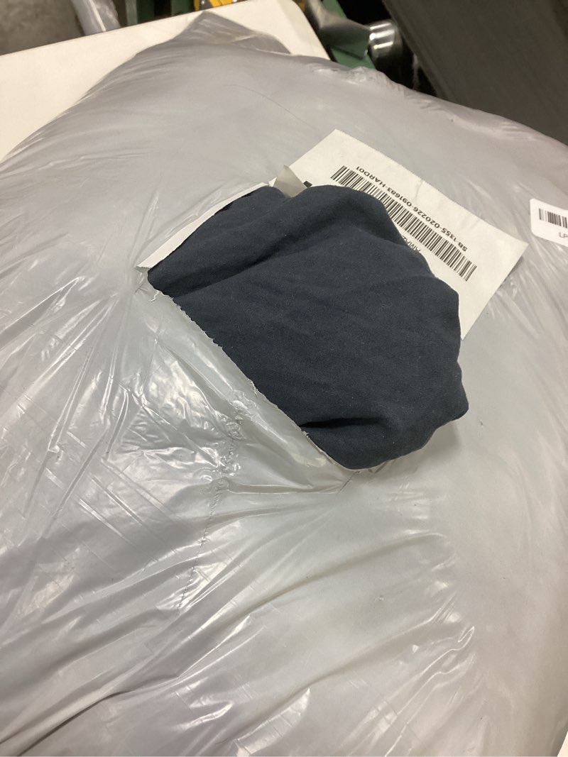 Condition photo showing As Is for WRENSONGE Queen Comforter Set - 3 Pieces Prewashed Blue Grey Comforter Soft Lightweight for All Seasons,Down Alternative Comforters Queen Size with 2 Pillow Shams Blue Grey Queen(90"*90")