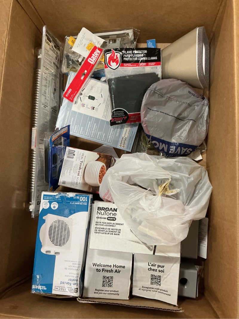 Condition photo showing As Is for Assorted Home Improvement Lot (Small Tools, Screw, Home Accessories, etc.)