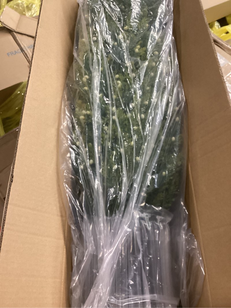 Condition photo showing New/Like New for 4FT Topiary Trees Artificial Outdoors 2 Pack, Two 4 Foot UV Resistant Faux Cedar Topiary Ball for Outdoor Front Porch Door, Set of 2 Fake Pine Cypress Tree with Led String Light