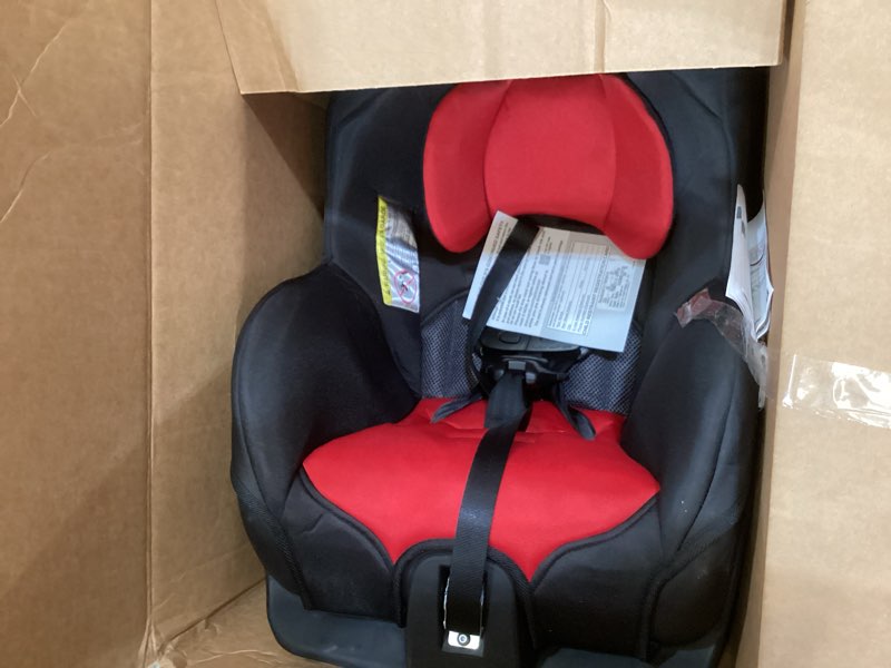 Condition photo showing As Is for evenflo tribute lx convertible car seat (jupiter red)