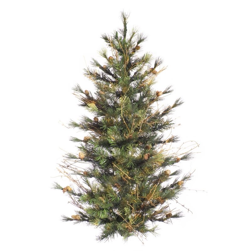 Vickerman 2' Mixed Country Pine Artificial Christmas Wall Tree, Unlit