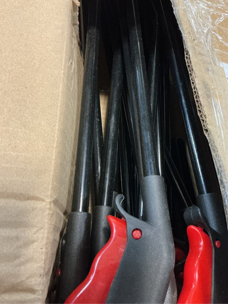 Condition photo showing As Is for norme 20 pcs grabber reacher tool bulk, 31.5" long handle trash picker for elderly assist, lightweight handy aid nonslip claw grabber for arm extension 360 rotating pickup stick outdoor cleanup tool
