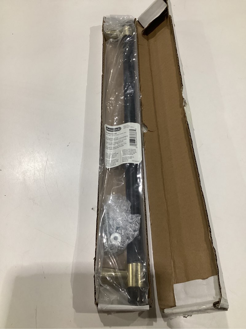 Condition photo showing As Is for Amerock Mergence 18 inch (457mm) Center-to-Center Matte Black/Golden Champagne Appliance Pull, BP36984FBBBZ Matte Black/Golden Champagne 18 inch (457mm) Center-to-Center Appliance Pull