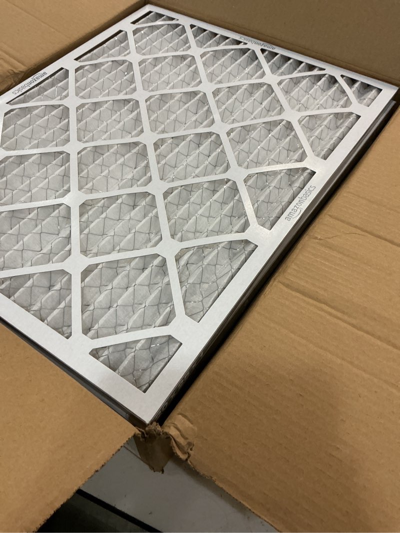 Condition photo showing Good Condition for amazon basics 14x20x1 air filter, merv 8 ac furnace filters, allergy control, electrostatic, removes dust pollen and lint, 6-pack (actual size: 13.75" x 19.75" x 0.75") 14x20x1 merv 8