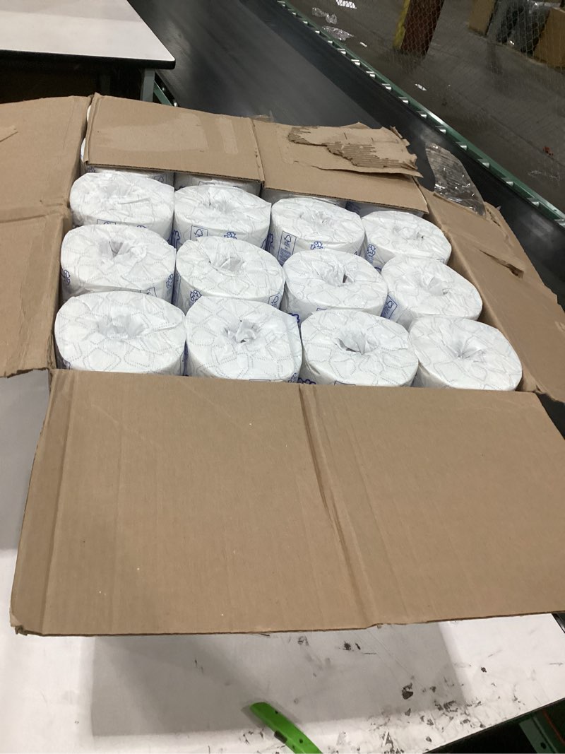 Condition photo showing New/Like New for scott professional 100% recycled fiber standard roll bulk toilet paper (13217), 2-ply, elevated design, white, individually wrapped (80 rolls of 473 sheets, 37,840 sheet total)