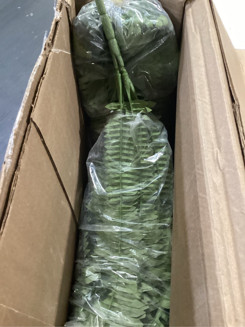 Condition photo showing Good Condition for artificial boston ferns for outdoors 48inch extra large fake ferns, 88 branches nearly natural faux boston fern bush, artificial faux ferns hanging plants for home decor, 1 pcs