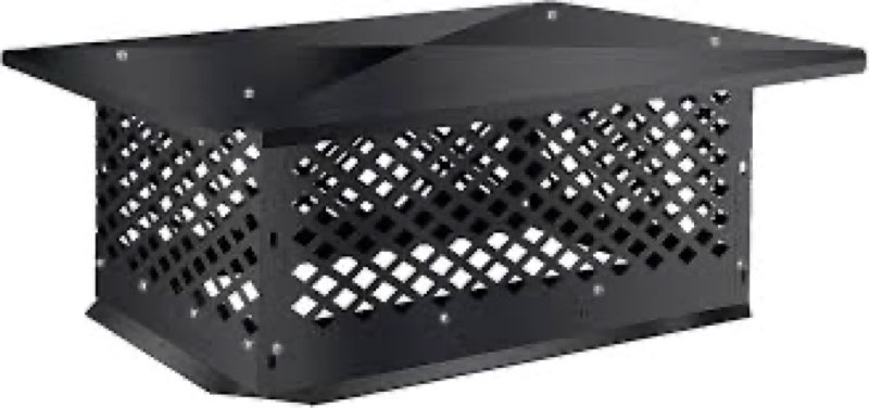 BUYYAH Chimney Cap 14" x 19", Chimney Cover, Bottom Installation Method Adjustable to Fit Outside Ex