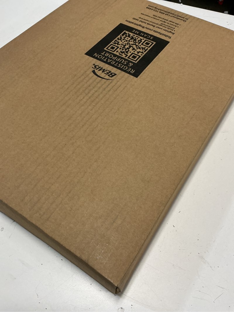 Condition photo showing New/Like New for Mayfair Cassel Slow Close Toilet Seat, Easy Clean, Non Slip Premium Wood Seat, Easy Install, Made in USA, Round, White Round 1 - Toilet Seat