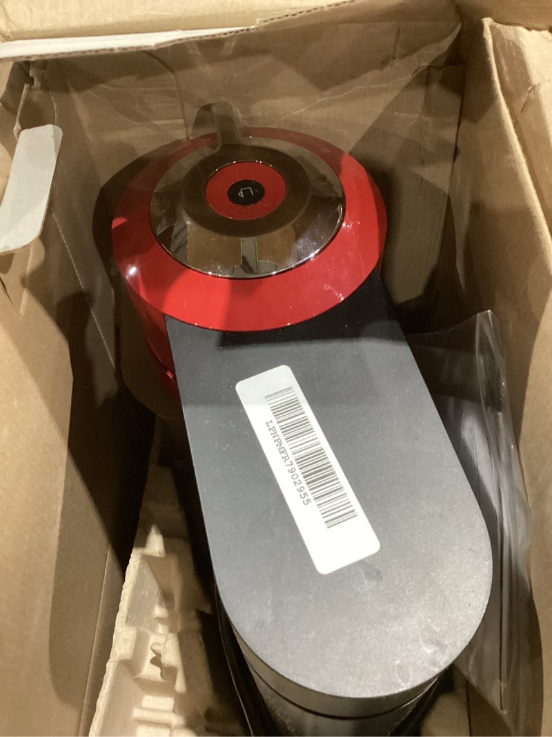 Condition photo showing As Is for nespresso vertuo next coffee and espresso machine by breville, cherry red, 1.1 liters machine only red