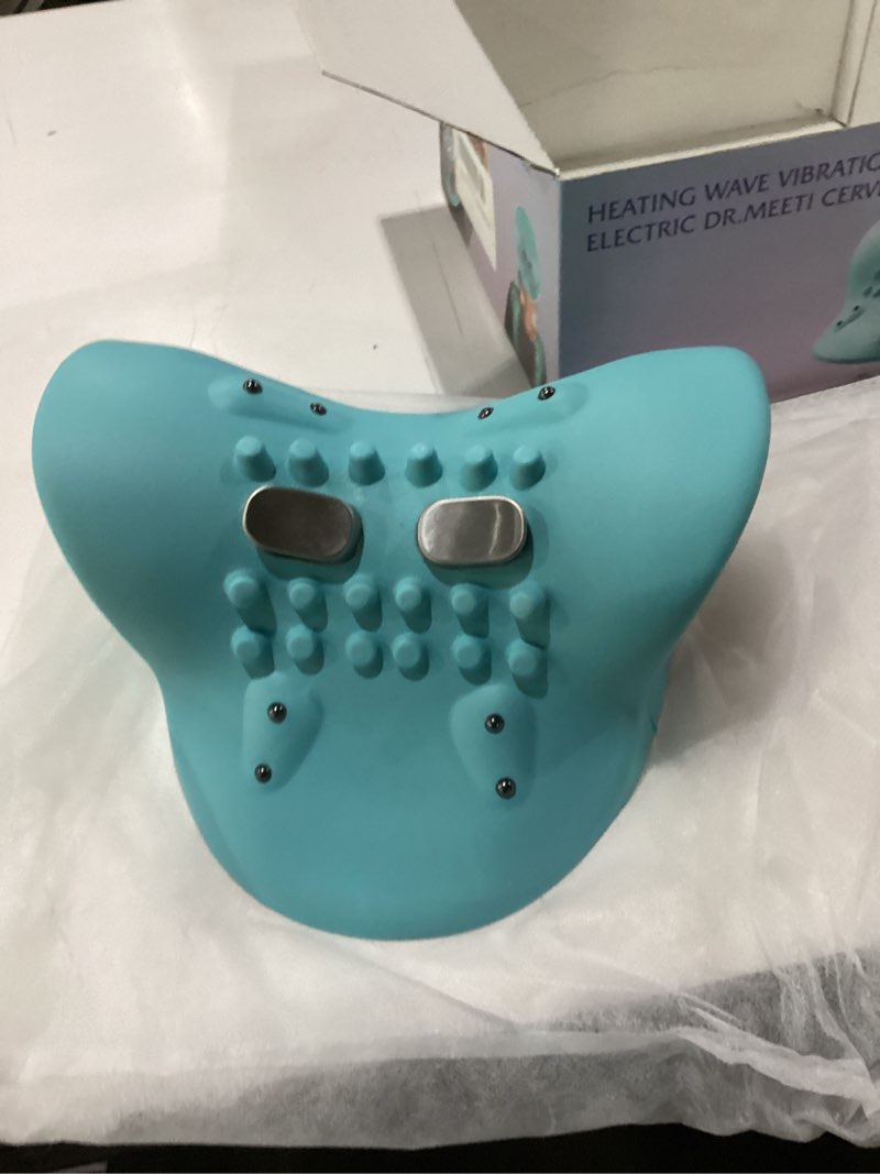 Condition photo showing New/Like New for 2026 neck massager 4-in-1 with deep tissue 3d kneading & soothing heat - portable cordless pillow for cervical traction,shoulder and back relief,9 intensity levels with type-c charge for home office