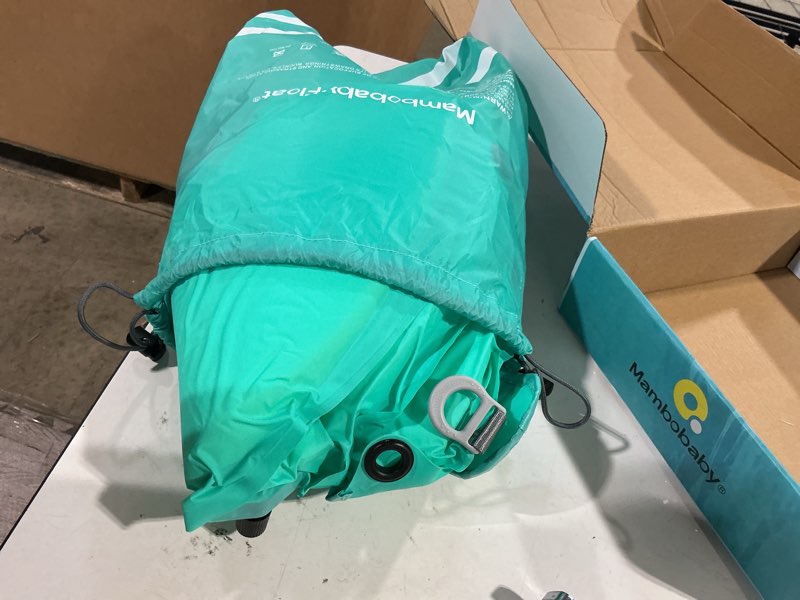 Condition photo showing Good Condition for mambobaby float self-inflating baby swim float with canopy, compressible folding pool baby float, upgrade soft waterproof skin-friendly material toddler swim float (standard edition) standard edition green