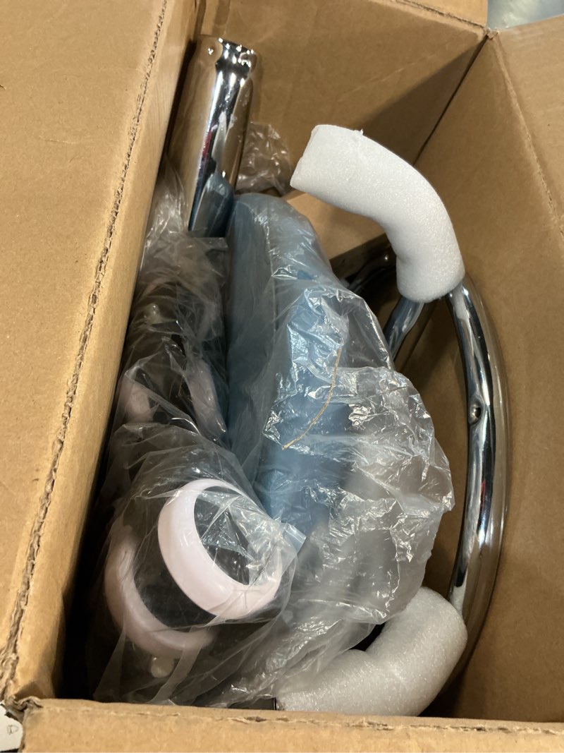 Condition photo showing Good Condition for yeezee saddle stool ergonomic- comfortable rolling saddle stool with wide thick saddle seat padding, swivel adjustable saddle chair with wheels and ring pedal for medical massage salon (classic white)