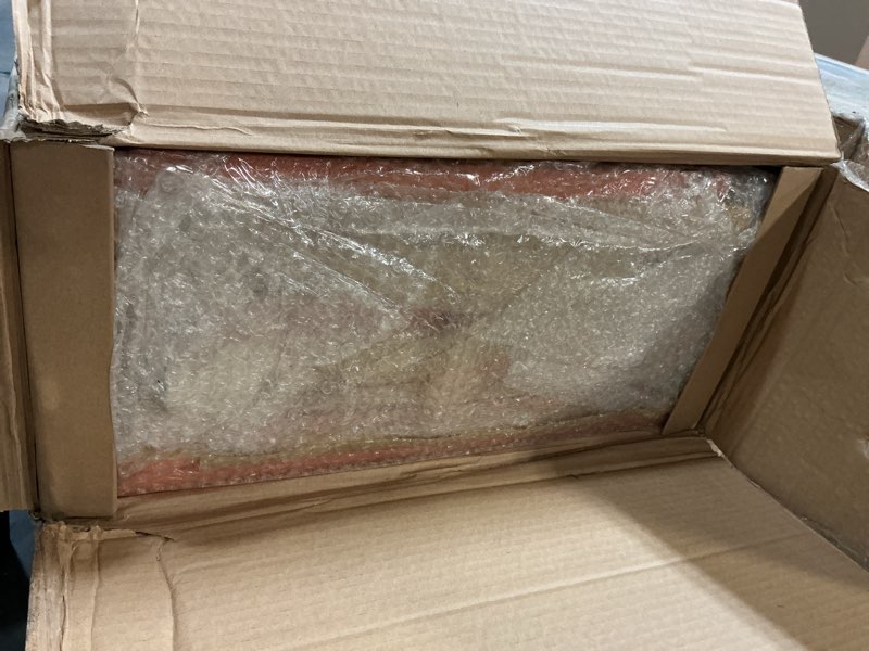 Condition photo showing New/Like New for trixie natura outdoor rabbit hutch with run - small elevated rabbit cage with non-slip ramp - small animal house with large playpen, hinged roof & pull-out tray - in natural extra-small rabbit hutch