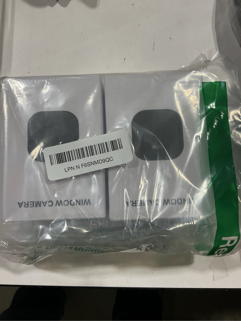 Condition photo showing Good Condition for 4mp 2k window camera (2-pack), no glare thru-glass full-color night vision, 2.4ghz & 5ghz wifi indoor cameras for home security, easy install, motion detection, no monthly fee, 24/7 recording black standard 2
