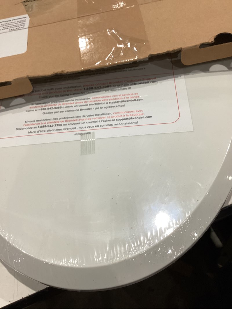 Condition photo showing Good Condition for brondell bidet toilet seat, non-electric swash ecoseat, fits elongated toilets, white - dual temperature, dual nozzle system - bidet with easy installation s102 - warm water elongated