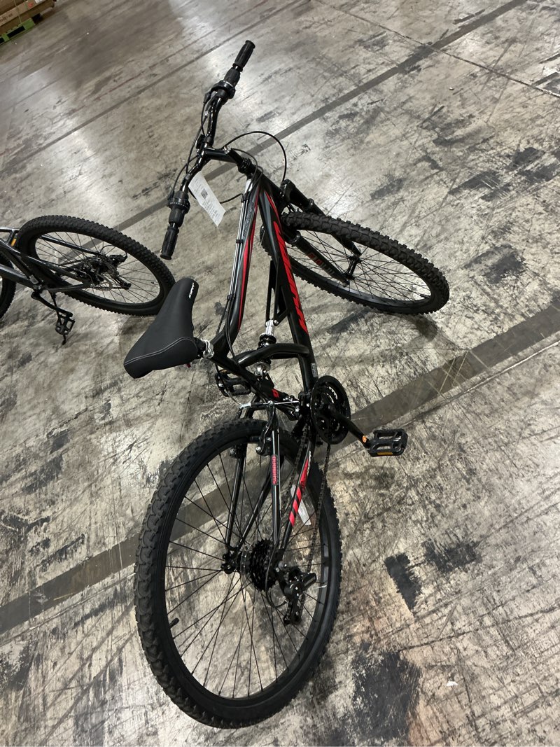 Condition photo showing Good Condition for hyper bicycles 26" shocker mountain bike, adult ages 14+, black/red
