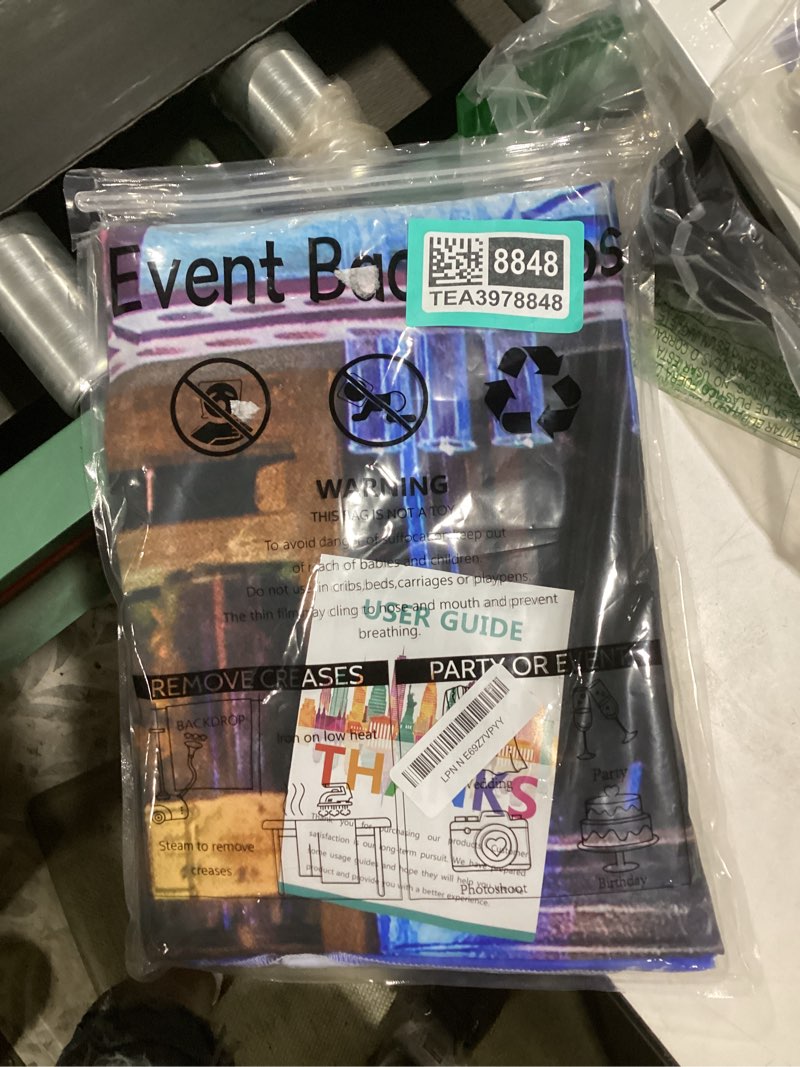 Condition photo showing Good Condition for beleco 8x6ft fabric vintage chemistry lab backdrop magic school laboratory potions classroom background spooky witch's room halloween party decorations mad scientist lab party decor photo props 8x6ft a10839