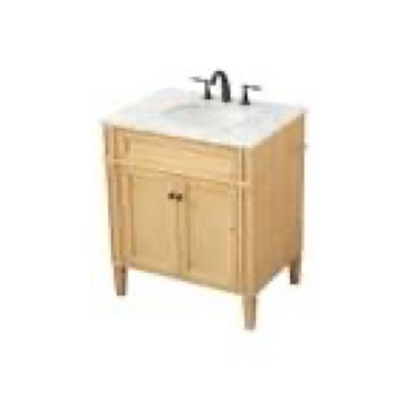 Elegant Decor 30 Inch Single Bathroom Vanity In Natural Wood 