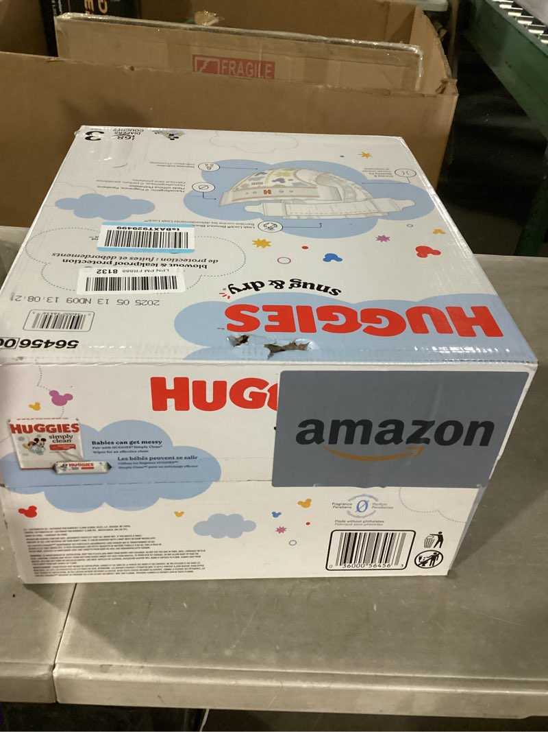 Condition photo showing Good Condition for Huggies Size 3 Diapers, Snug & Dry Baby Diapers, Size 3 (16-28 lbs), 168 Count, Packaging May Vary Size 3 168