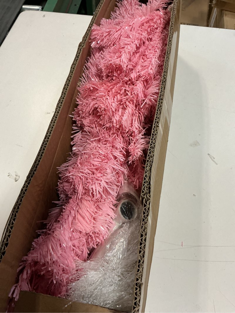 Condition photo showing Good Condition for Pink Christmas Tree, 4FT Christmas Tree with Metal Stand, Artificial Pink Tree with 300 Branch Tips, Easy Assembly, for Indoor Outdoor Holiday Decoration Pink2