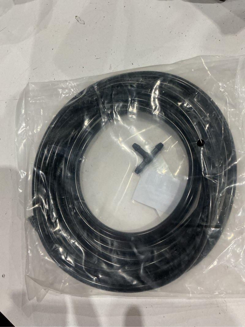 Condition photo showing As Is for windshield washer hose kit, 4 meter windshield washer nozzle fluid hose with 12pcs rubber hose conne