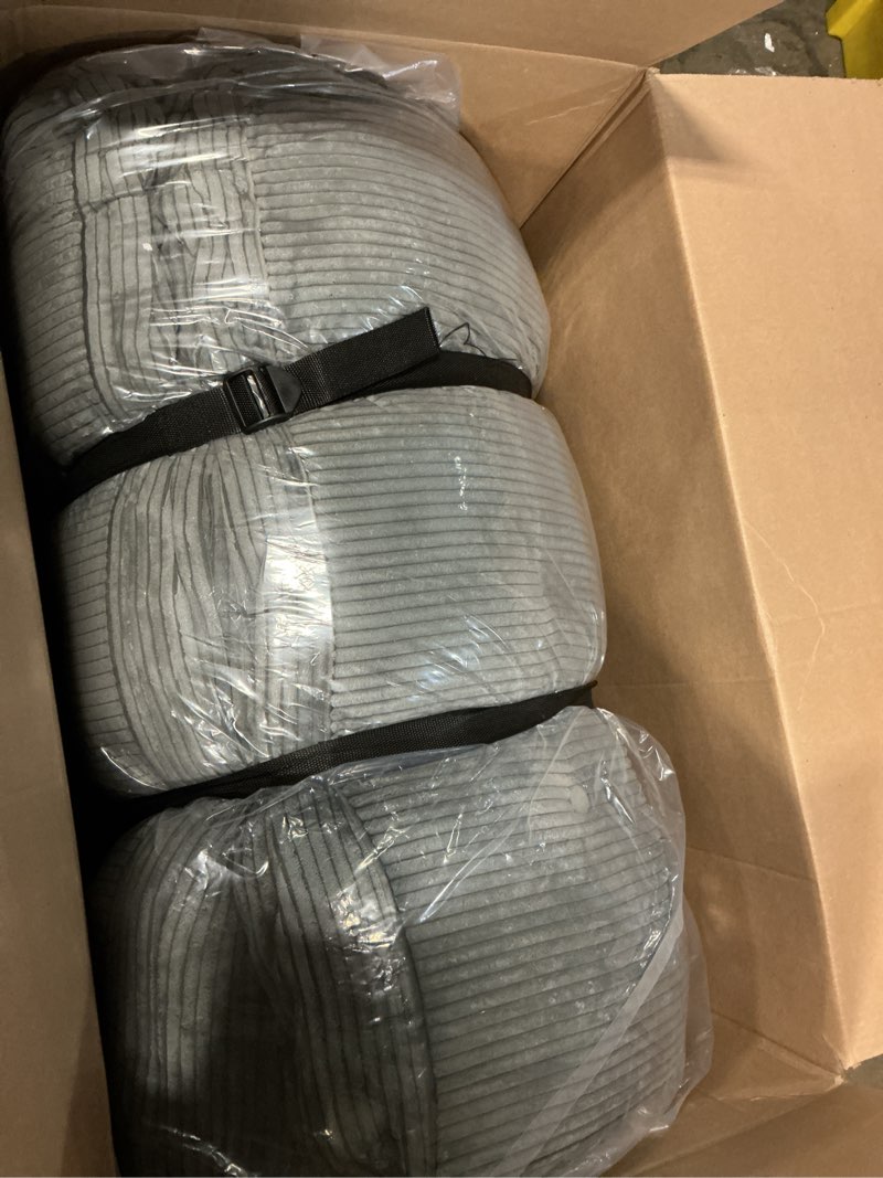 Condition photo showing Good Condition for similar meditation floor pillow set of 2, square large pillows seating for adults, tufted corduroy cushion for tatami living room, grey, 22x22 inch 2 pack square | grey | 2 pack