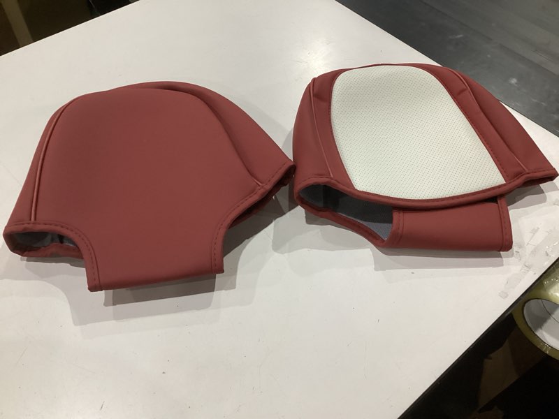 Condition photo showing Good Condition for coverado seat covers, car seat covers front seats, car seat cover, car seat protector waterproof, car seat cushion nappa leather, seat covers carseat cover universal fit for most cars red-white front