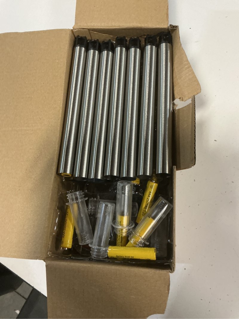 Condition photo showing Good Condition for eyrosa solar outdoor lights, 10 pack waterproof stainless steel solar stake lights for pathway garden yard path walkway driveway lawn patio outside decor, cool white