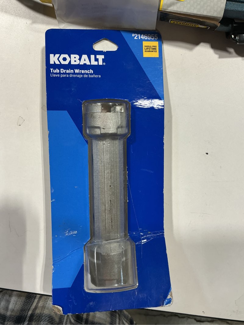 Condition photo showing Good Condition for kobalt tub drain dual sided wrench