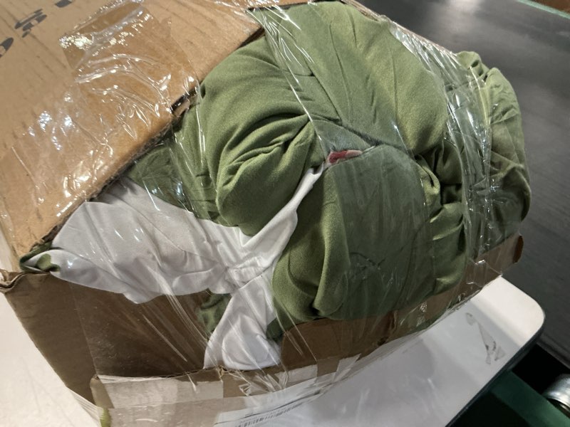 Condition photo showing As Is for WRENSONGE Botanical Comforter Set Queen Size-7 Pieces Dandelion Bed in a Bag with Flowers Pattern, Soft Floral Complete Bedding Set with Sheets for All Season Dandelion Queen(90"X90")