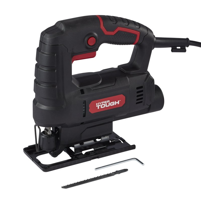 hyper tough 3.5-amp corded jig saw, eelectric, 120 volt, 44002