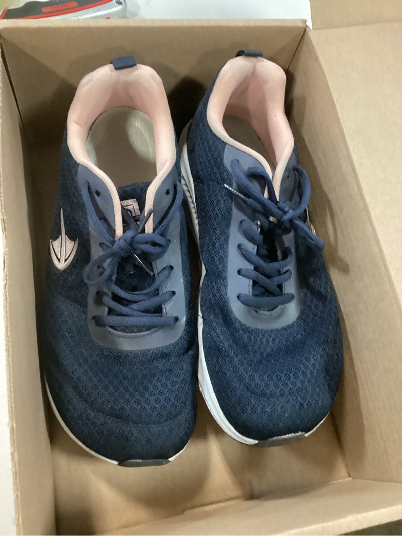 Condition photo showing As Is for womens wide toe box walking shoes with arch support tennis orthotic sneakers wide width shoes for plantar fasciitis pain relief us 6-11 10 wide bluepink