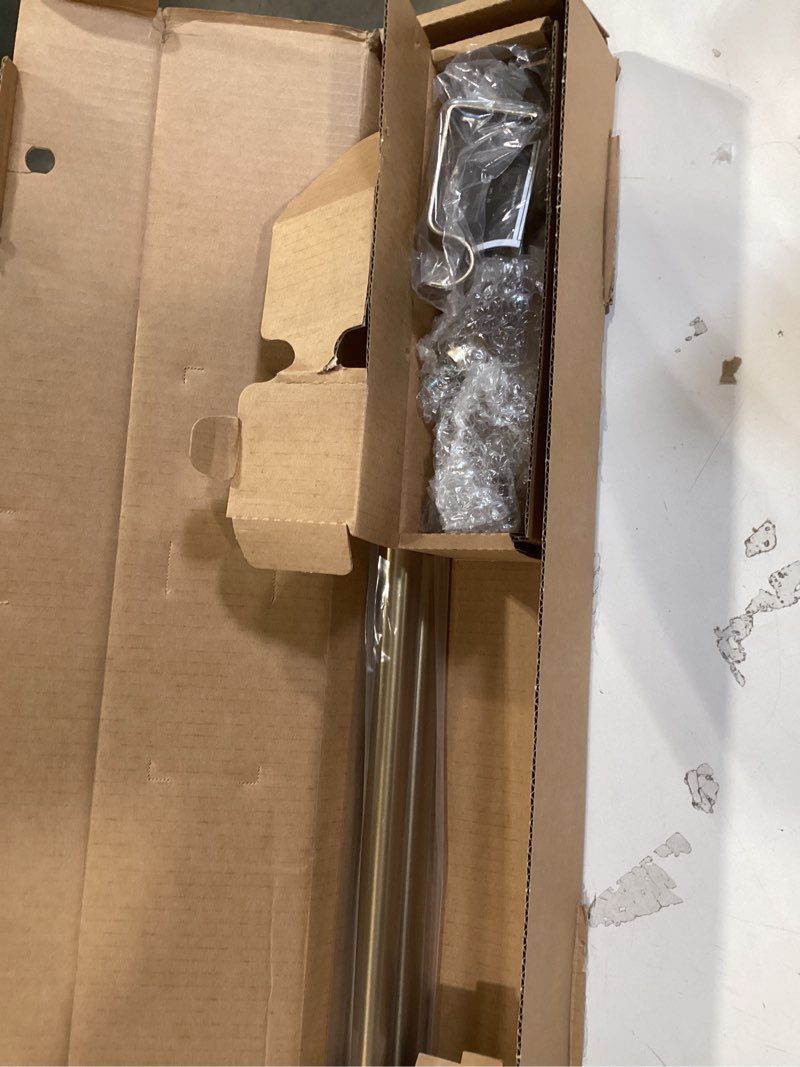 Condition photo showing New/Like New for Ivilon Drapery Treatment Window Curtain Rod - Acrylic Ball 1 inch Pole. 72 to 144 Inch. Warm Gold 72"to 144" Warm Gold