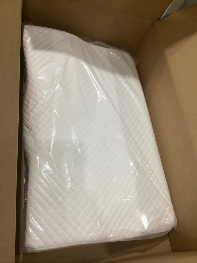 Condition photo showing Good Condition for SIMILAR TO Ergonomic Memory Foam Pillow 2 heights: Mid-Low, Cervical Support Relieve Neck Back Pain, Breathable Cool Ice Silk Anti-Wrinkle Cover, SGS Certificates, for Side Back Stomach Sleeper, Queen Size