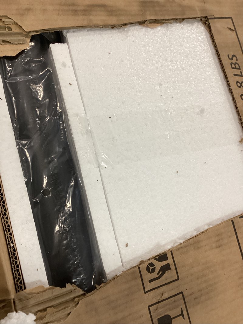 Condition photo showing Good Condition for 43lb Patio Umbrella Base Stand, Outdoor Square Concrete Stand Heavy Duty Market Umbrella Pole Holder, Black