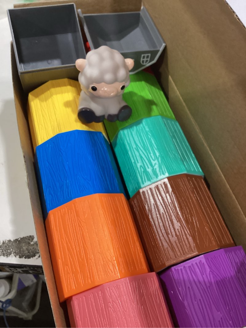 Condition photo showing Good Condition for learning toys for 1,2,3 year old toddlers, 20pcs farm animals toys montessori counting, matching & sorting fine motor games, christmas birthday easter gift for baby boys girls age 12-18 months