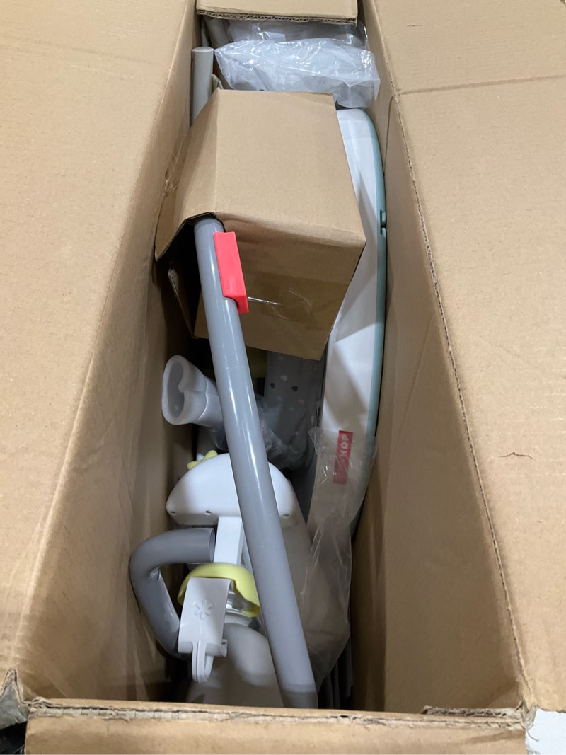 Condition photo showing Good Condition for Skip Hop Baby Activity Play Bouncer for Baby Ages 4m+ Silver Lining Cloud, Foldable Silver Lining Cloud Activity Play Bouncer