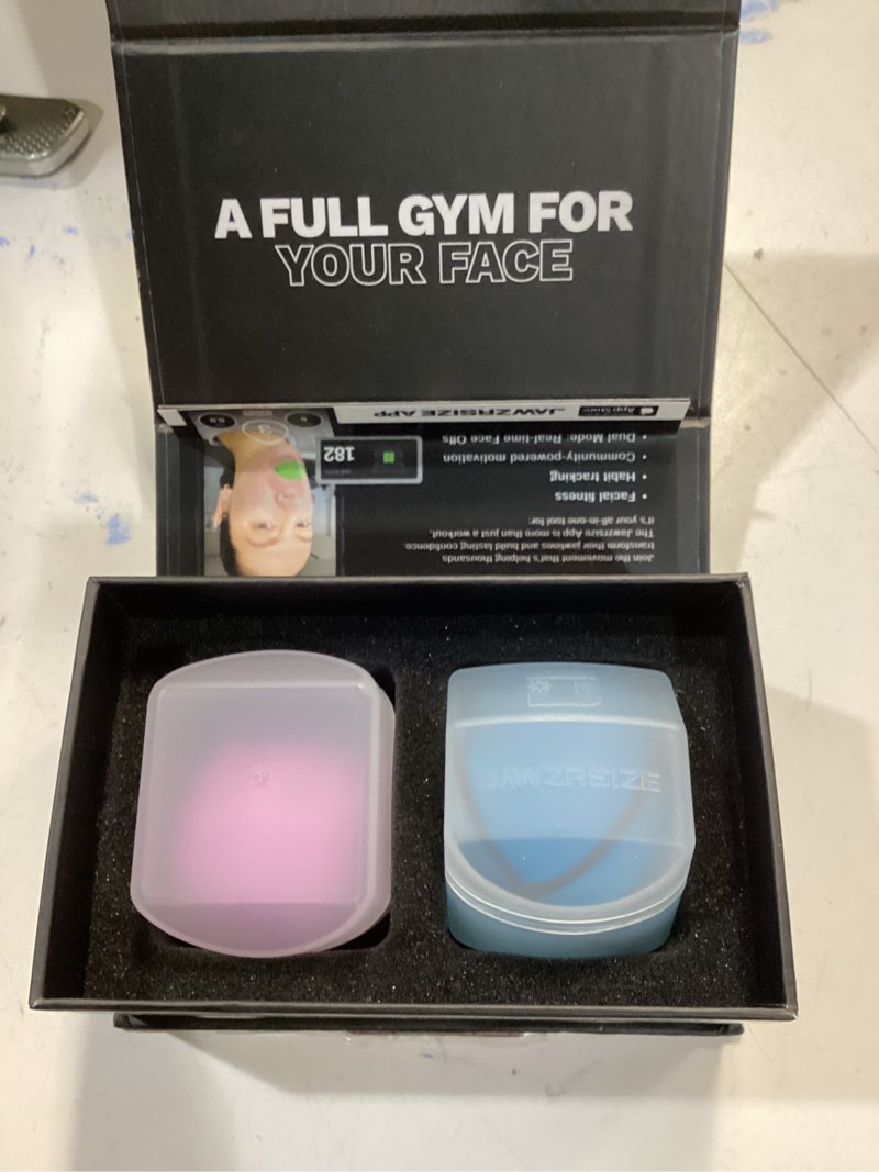 Condition photo showing New/Like New for Jawzrsize Jaw Exerciser for Women - Double Chin Reducer, Facial Toner, Neck Exerciser for Younger and Healthier Look Helps Reduce Stress and Cravings Jawline Trainer (Ladies Kit)