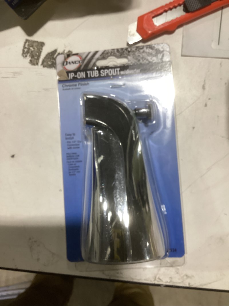 Condition photo showing Good Condition for Danco 88434 Durable Metal Diverter Spout, Chrome, 1/2Inch Slip Connection, 1 Set
