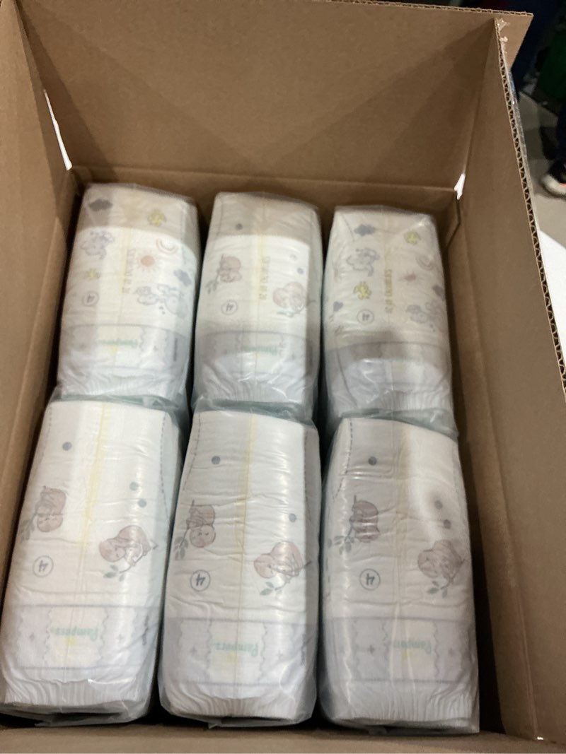 Condition photo showing Good Condition for pampers swaddlers diapers, size 4 (15-34 lbs), 150 count, absorbent, keeps baby dry and comfortable, skin safe disposable baby diaper (packaging may vary) size 4 150