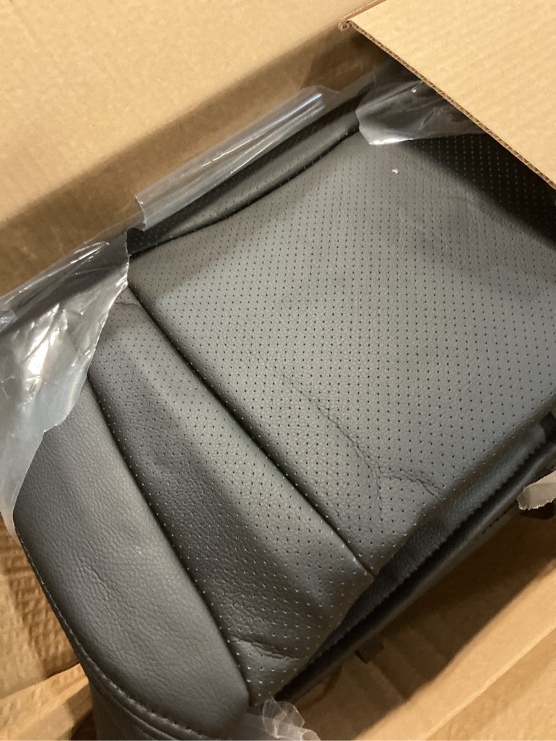 Condition photo showing Good Condition for front passenger side bottom perforated leather seat cover black fit for lexus ls430 2001 2002 2003 2004 2005 2006