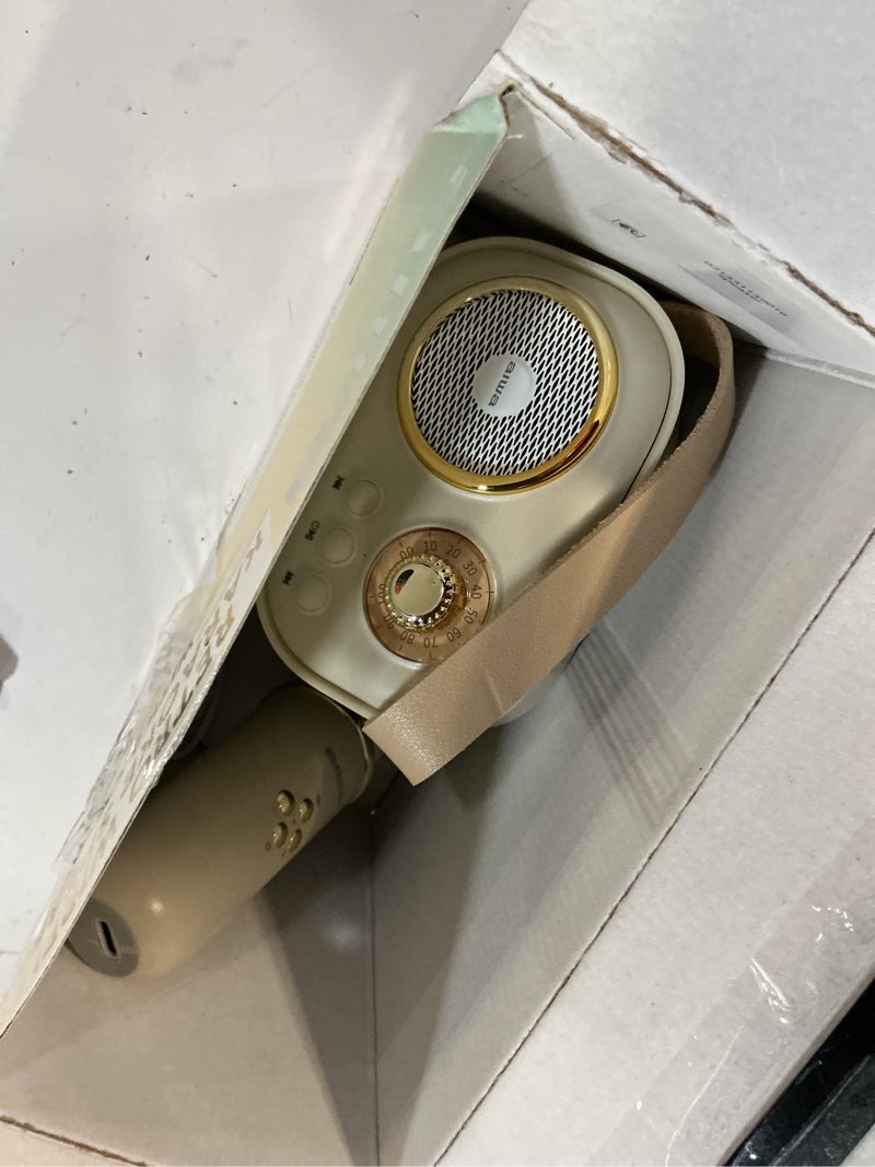 Condition photo showing Good Condition for aiwa retro wireless karaoke speaker  desert sand  ai6028-snd