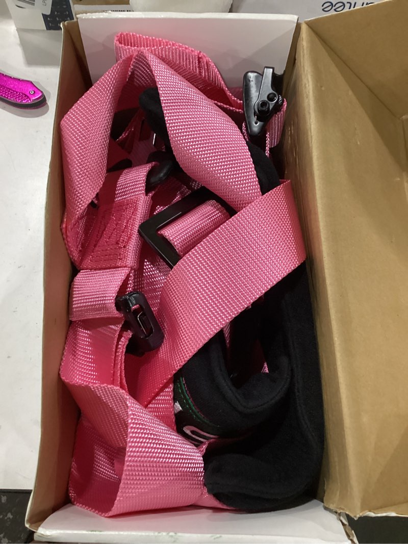 Condition photo showing Good Condition for bestzheyu 1 pc 4 point racing harness sfi with 2 inch comfortable shoulder padding for utv atv sports car pink 4 point