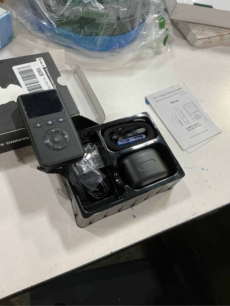 Condition photo showing New/Like New for 2 in 1 gps wireless dog fence with remote training, radius from 33 yards to 1083 yards, electric pet containment fence system, ipx6 waterproof, beep vibration shock, for dogs 18+ lbs