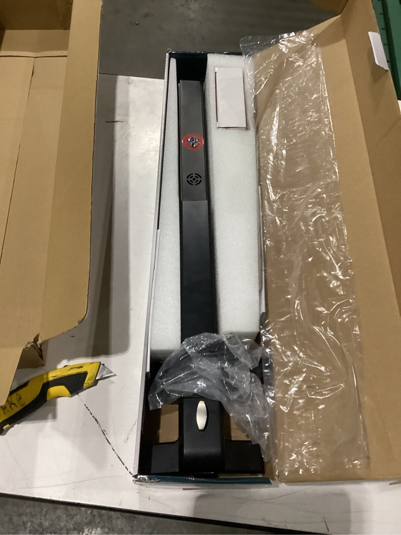 Condition photo showing As Is for IRONWALLS Alarm Panic Bars for Exit Doors 27.5”, Commercial Door Push Bar Panic Exit Device with Ala