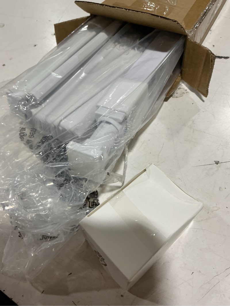 Condition photo showing Good Condition for unishades no drill blinds for windows 1" vinyl l-shaped slats cordless mini blinds for home, for window size 24" w × 64" h white white 24" w × 64" h